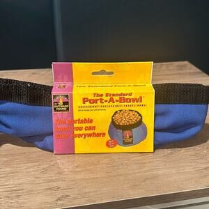 Dog Port-a-Bowl - (Travel Pet Water and Food Bowl) 72 ounces